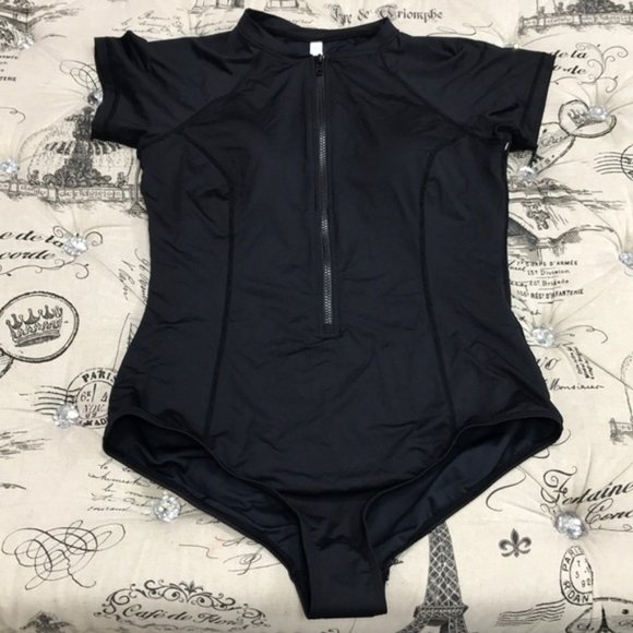 NWOT SEA LEVEL Front Zip One-Piece Swimsuit - Picture 4 of 8